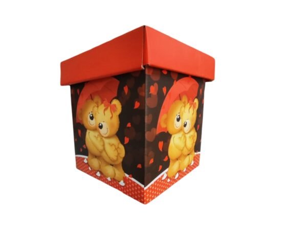 CAJA CUADRADA CON DISEÑO 15X17