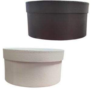 CAJA CIRCULAR COLOR ENTERO 20X10